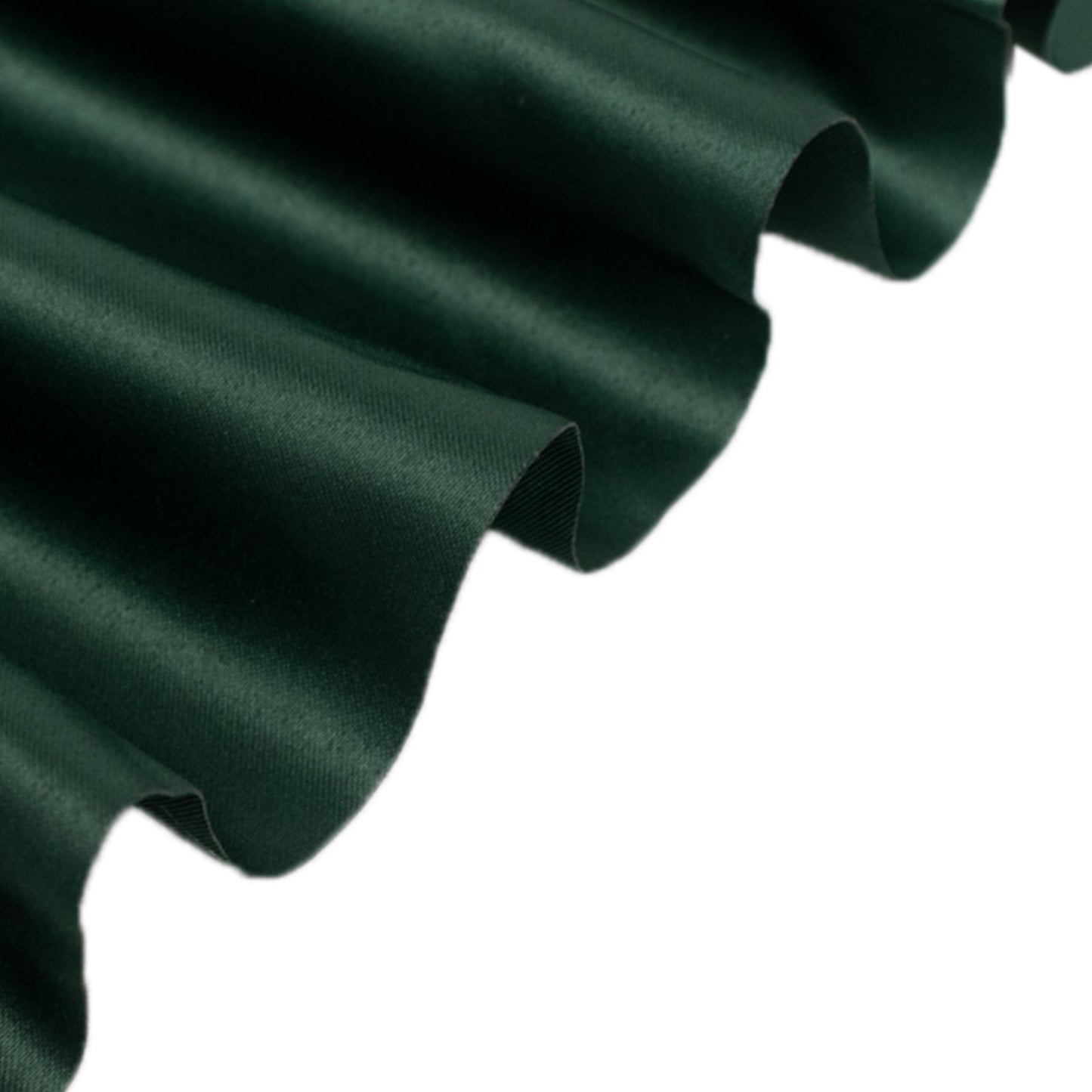 54"x10 Yards Hunter Emerald Green Lamour Satin Fabric Bolt, Heavy Matte Satin Fabric By The Yard