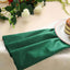 5 Pack Premium Velvet 20"x20" Napkins Hunter Emerald Green - Soft Sheen Finish Cloth Napkins