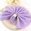 5 Pack Polyester 20"x20" Napkins Lavender Lilac - Wrinkle Resistant & Easy Care Cloth Napkins