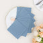 20 Pack Linen-Like Paper 5"x5" Napkins Dusty Blue - Highly Absorbent Airlaid Napkins