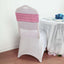 5 Pack Sequin Spandex Chair Sashes Pink - Stretch Chair Bands 6"x15"
