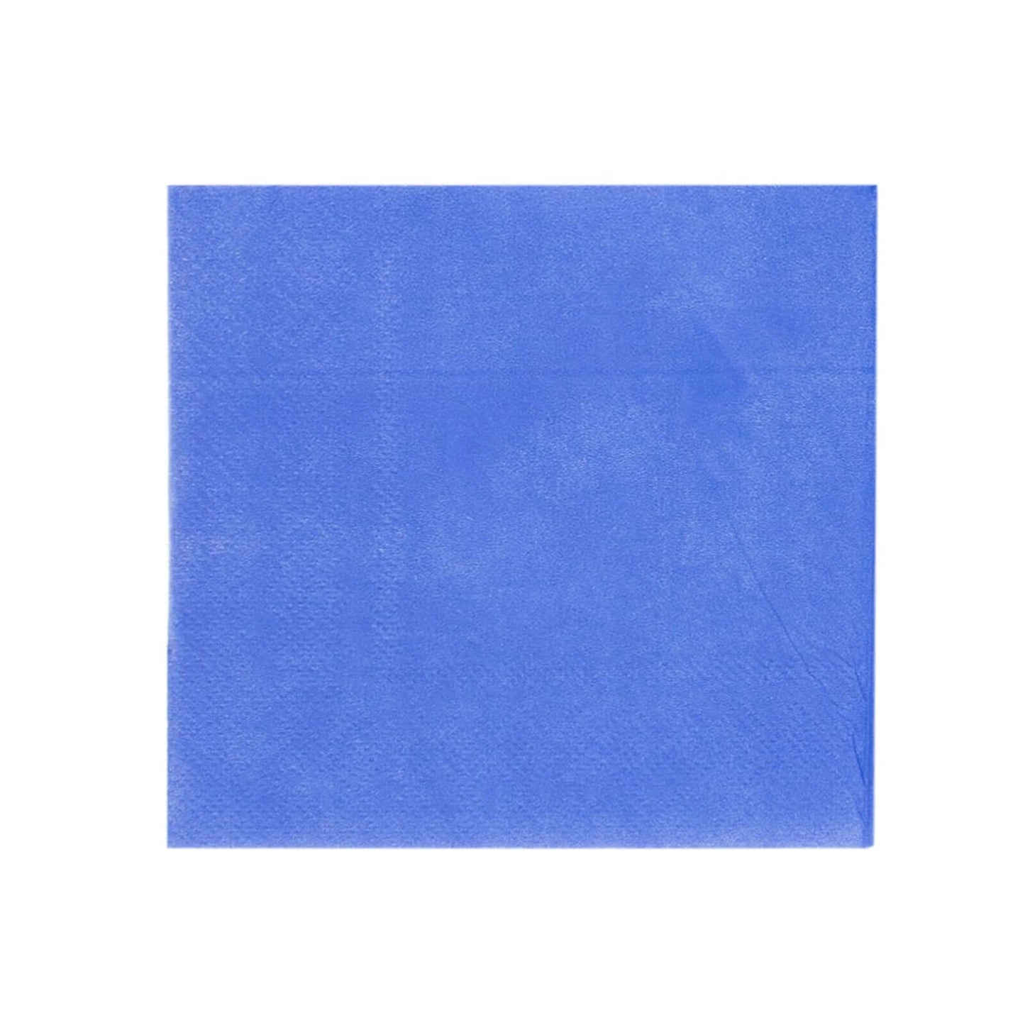 50-Pack Paper Beverage Napkins Royal Blue - 2 Ply Disposable Soft 18GSM Cocktail Napkins 5"x5"