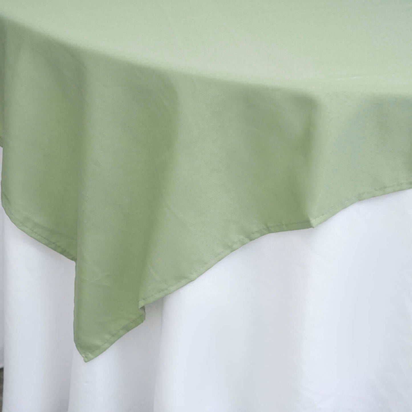 Polyester Square 70"x70" Tablecloth Sage Green - Wrinkle-Resistant & Durable Table Cover