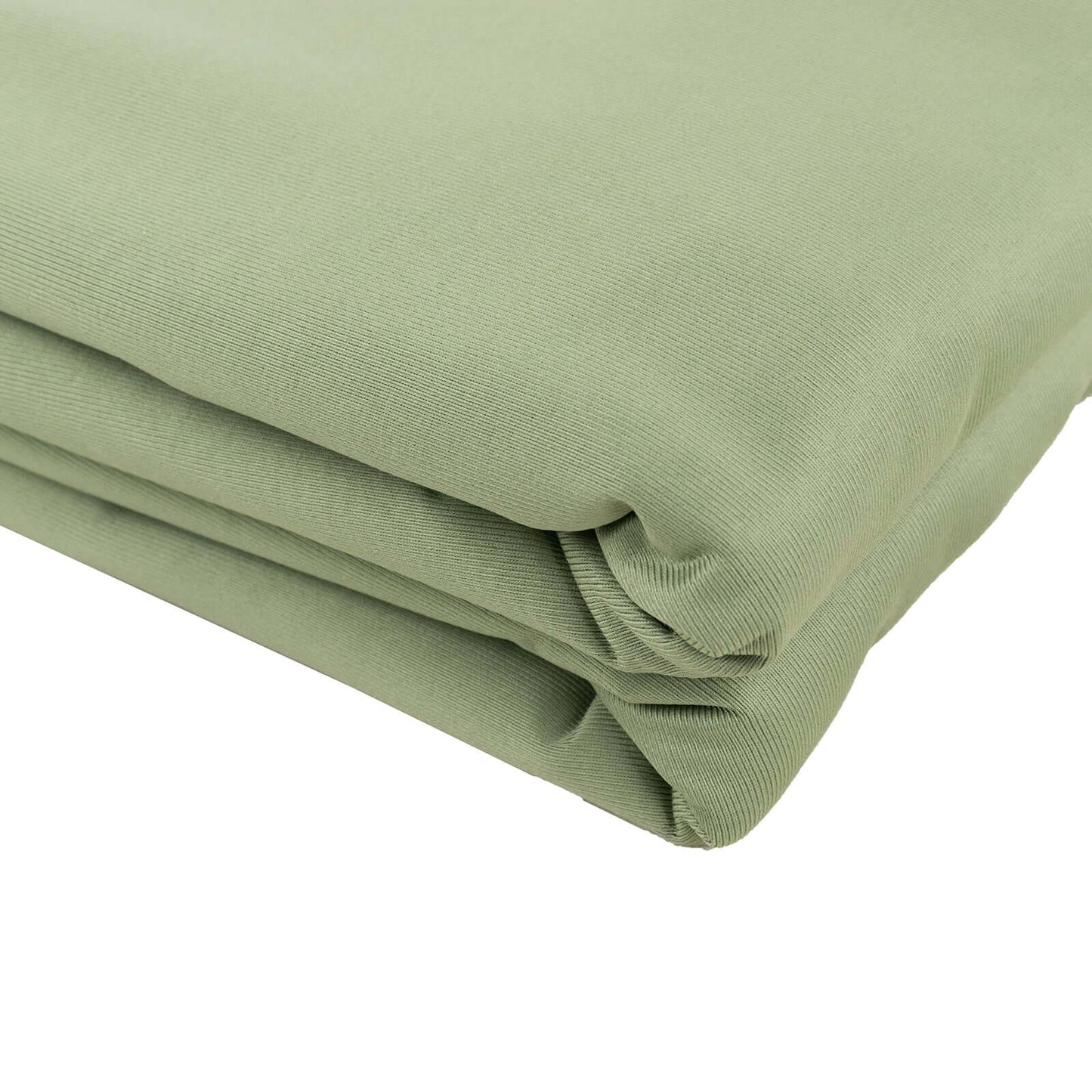 Dusty Sage Green Scuba Polyester Fabric Roll, Wrinkle Free DIY Craft Fabric Bolt- 60"x10 Yards
