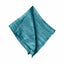 5 Pack Taffeta 20"x20" Napkins Peacock Teal - Accordion Crinkle Dinner Napkins