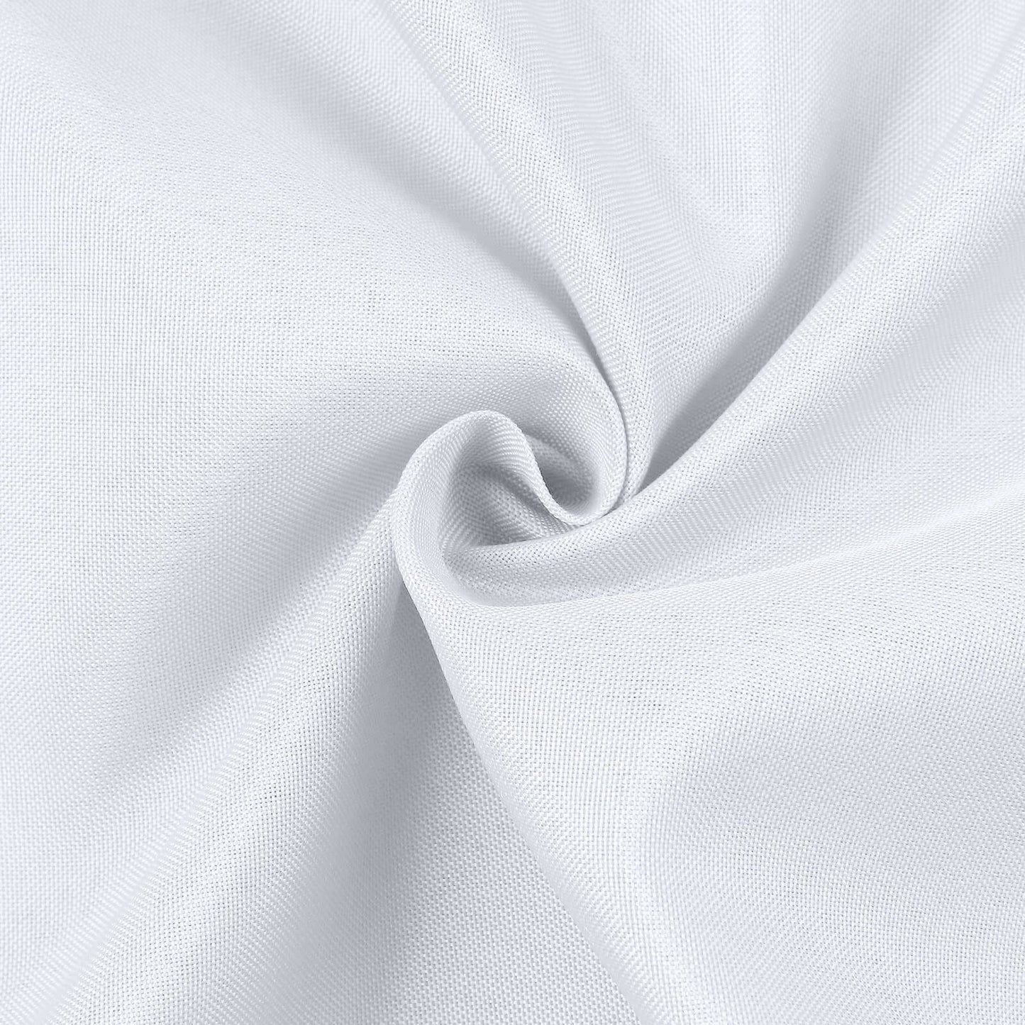 54"x10 Yards Premium Polyester White Fabric Bolt, DIY Craft Fabric Roll for Upholstery, Curtains, and Event Decor