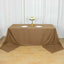 Polyester 90"x156" Rectangle Tablecloth Taupe - Seamless Wrinkle-Resistant Table Cover