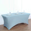Stretch Spandex 96"x30" Rectangle Table Cover Dusty Blue - Durable Form-Fitting Tablecloth
