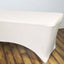 Stretch Spandex 96"x30" Rectangle Table Cover Ivory - Durable Form-Fitting Tablecloth