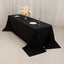 Cotton Blend 90"x156" Rectangle Tablecloth Black - Seamless Wrinkle-Resistant Table Cover