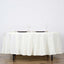 Polyester 108" Round Tablecloth Ivory - Wrinkle-Resistant Table Cover