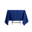 Cotton Blend 70"x70" Square Tablecloth Royal Blue - Wrinkle-Resistant Fabric Table Cover