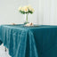 Taffeta 60"x102" Rectangle Tablecloth Teal - Accordion Crinkle Table Cover