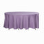 Polyester 120" Round Tablecloth Violet Amethyst - Seamless Wrinkle-Resistant Table Cover