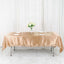 Satin Rectangular 60"x102" Tablecloth Nude - Smooth and Lustrous Table Cover