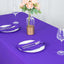 Premium Polyester 90"x156" Rectangle Tablecloth Purple - Seamless 220GSM Stain-Resistant Table Cover