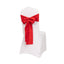 5 Pack Lamour Satin 6"x106" Chair Sashes Red - Stylish Reusable Decorative Bows