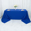 Premium Polyester 90"x156" Rectangle Tablecloth Royal Blue - Seamless 220GSM Stain-Resistant Table Cover