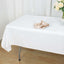 Premium Polyester 54"x96" Rectangle Tablecloth White - Durable 220GSM Stain-Resistant Fabric for Weddings & Events