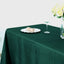 Taffeta 90"x132" Rectangle Tablecloth Hunter Emerald Green - Seamless Accordion Crinkle Table Cover