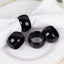 4 Pack Shiny Metallic Black Acrylic Napkin Rings