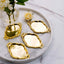 12-Pack Display Trays Party Favor Baroque Oval Design Gold - Mini Serving Platters for Sweets and Desserts 4.5"