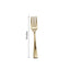 24-Pack Plastic Mini Dessert Forks Gold - Heavy Duty Disposable Appetizer Forks 4"
