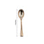 24-Pack Plastic Mini Dessert Spoons Gold - Heavy Duty Disposable Silverware 4"