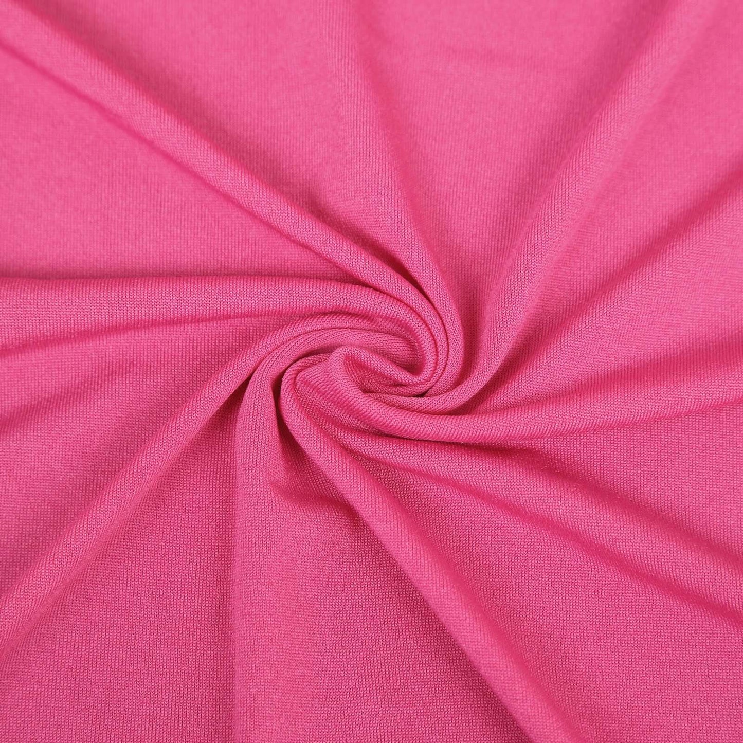 Set of 4 Matte Fuchsia Spandex Half Moon Chiara Backdrop Stand Covers, Custom Fitted Wedding Arch Covers - 2.5ft,5ft,6ft,7ft