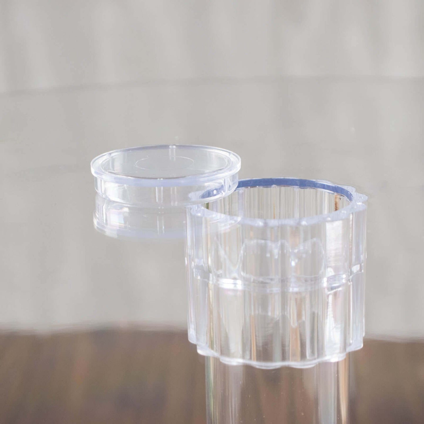 4-Tier Acrylic Round Cake Stand Set Clear - Chic Sturdy Cupcake Holder Dessert Display Pedestal in Assorted Sizes for Wedding Buffet & Catering Displays