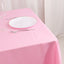 Premium Polyester Square Tablecloth 70"x70" Pink 220GSM Wrinkle-Resistant Table Cover