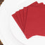 20 Pack Linen-Like Paper 5"x5" Napkins Burgundy - Highly Absorbent Airlaid Napkins