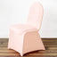 10 Pack Spandex Chair Covers for Banquet Chairs Blush - Durable Reusable Stretch Slip-On Covers
