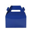 25 Pack Candy Gift Tote Gable Boxes, Royal Blue Party Favor Treat Boxes - 6"x3.5"x7"