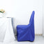 Polyester Slip On Banquet Chair Covers Royal Blue - Stain-Resistant Reusable Durable Fabric