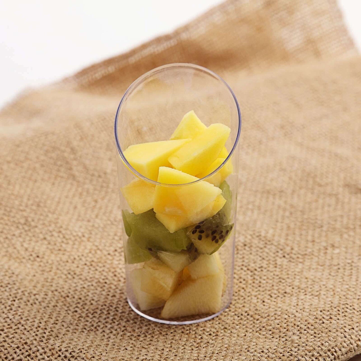 24-Pack Plastic Appetizer Cups Clear Diminutive Flasket - Lightweight Disposable Cups for Treats 3oz