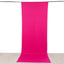 Fuchsia 4-Way Stretch Spandex Event Curtain Drapes, Wrinkle Free Backdrop Event Panel with Rod Pockets - 5ftx14ft