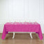 Polyester 60"x126" Rectangle Tablecloth Fuchsia - Wrinkle-Resistant Table Cover