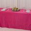 Lamour Satin 90"x156" Rectangle Tablecloth Fuchsia - Luxurious, Soft Seamless Table Cover