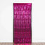 8ft Fuchsia Metallic Tinsel Foil Fringe Doorway Curtain Party Backdrop