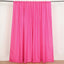 2 Pack Fuchsia Polyester Event Curtain Drapes, 10ftx8ft Backdrop Event Panels With Rod Pockets 130 GSM