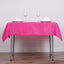 Polyester 54"x54" Table Overlay Square Tablecloth Fuchsia - Wrinkle-Resistant & Durable Table Cover