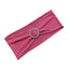 5 Pack Stretch Spandex Chair Sashes Fuchsia - Reusable Chair Bands with Silver Diamond Ring Slide Buckle 5"x14"