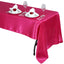 Satin Rectangular 60"x126" Tablecloth Fuchsia - Smooth and Lustrous Table Cover