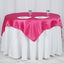 Satin 60"x60" Table Overlay Square Tablecloth Fuchsia - Smooth Silky Touch Table Cover