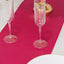 Lamour Satin 12"x108" Table Runner Fuchsia - Smooth & Lustrous Finish