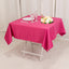 Lamour Satin 54"x54" Table Overlay Square Tablecloth Fuchsia - Durable & Silk-Like Table Cover