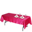 Satin Rectangular 60"x102" Tablecloth Fuchsia - Smooth and Lustrous Table Cover