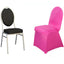 Spandex Chair Cover for Banquet Chairs Fuchsia - Stretch 160GSM Fabric with Slip-On Slipcover