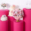 Set of 5 Fuchsia Spandex Cylinder Pedestal Stand Covers, Stretchable Pillar Prop Covers - 160 GSM